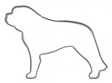 pepperkakeform St. Bernard-hunden