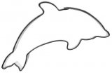 pepperkakeform delfin stor