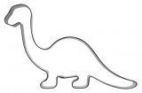 pepperkakeform Brontosaurus