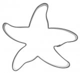 pepperkakeform sjøstjerne
