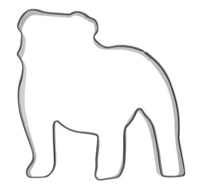 pepperkakeform Engelsk bulldog
